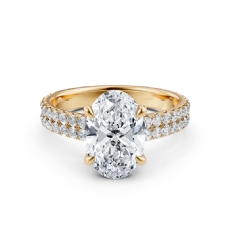  diamond Ring 18k Gold Yellow