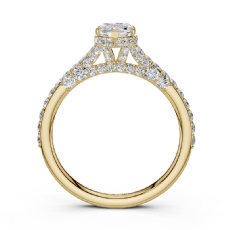  diamond Ring 18k Gold Yellow