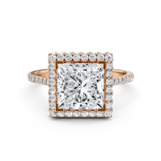  diamond  18k Rose Gold