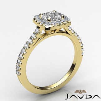 Diamond Engagement Round Semi Mount Shared Prong Setting Ring Gold Y18k 0.5Ct