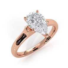  diamond  14k Rose Gold