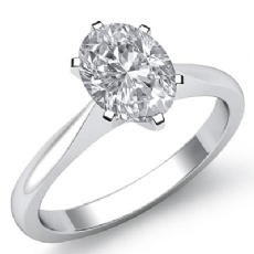Tapered Solitaire diamond Ring Platinum 950