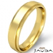 Flat Step Solid Ring Mens Wedding Plain Band 5mm 18k Gold Yellow 7.1g 11-11.75 Sz