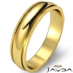 Plain Dome Step Ring Mens Wedding Solid Band 5mm 18k Gold Yellow 5.4g 8-8.75 Sz