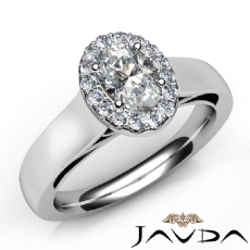 Vintage Inspired French Halo diamond Ring 14k Gold White