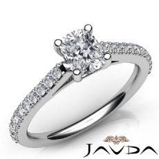 Shared Prong Style Accent diamond Ring Platinum 950