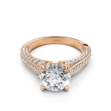  diamond Ring 14k Rose Gold