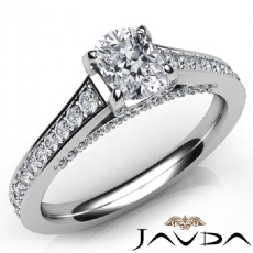 Pave Setting 4 Prong diamond Ring Platinum 950