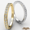 Micropave Round Diamond Womens Eternity Wedding Band In 14k Gold White 0.21Ct