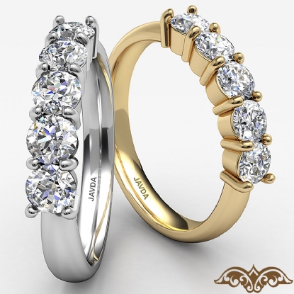 5 Stone Diamond Engagement Ring In 14K White Gold 30863 - Mardo K Fine  Jewelry