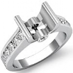 0.5Ct Eternity Wedding Diamond Mens Ring Setting 18k Gold White Round Semi Mount