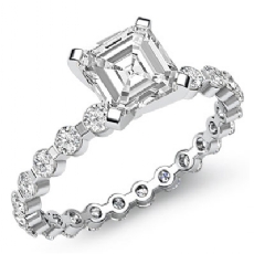 Bar Setting Eternity diamond Ring 18k Gold White