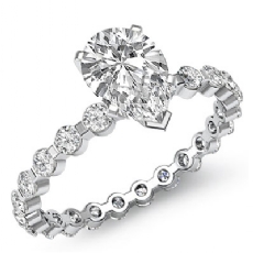 Bar Setting Eternity diamond Hot Deals 14k Gold White