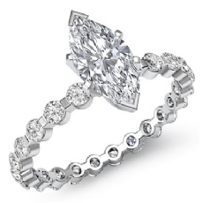 Bar Setting Eternity diamond Hot Deals 14k Gold White
