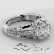 Bypass Design Micro Pave Set diamond Ring 18k Gold White
