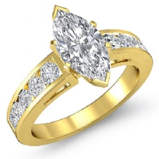 Channel Set Shank diamond Hot Deals 14k Gold Yellow