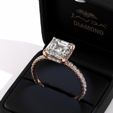  diamond  18k Rose Gold