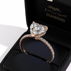  diamond  14k Rose Gold