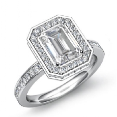 Crown Halo Petite Pave Set diamond Hot Deals Platinum 950