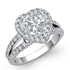 Split-Shank Pave Circa Halo diamond Hot Deals 18k Gold White