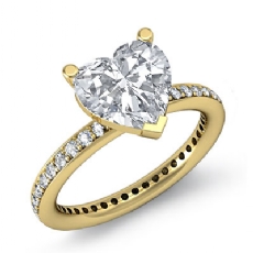 Eternity Classic Sidestone diamond  14k Gold Yellow