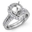 1.3Ct Pear Shape Semi Mount Diamond Engagement Ring 18k White Gold Halo Setting - javda.com 