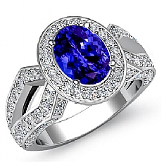 Vintage Halo Pave Filigree diamond Ring 14k Gold White