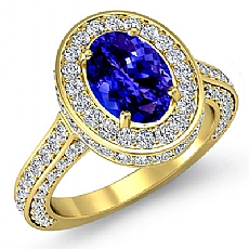 Heirloom Halo Pave Filigree diamond Ring 18k Gold Yellow