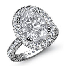 Petal Filigree Circa Halo diamond  18k Gold White
