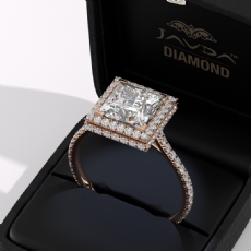  diamond  18k Rose Gold