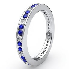 womens sapphire wedding band