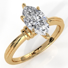  diamond Ring 18k Gold Yellow