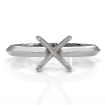 <Gram> Knife Edge Solitaire Engagement Ring Setting 18k White Gold Semi Mount 2.5mm - javda.com 