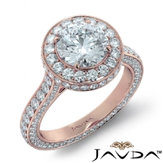 Cathedral Circa Halo Pave Set diamond Hot Deals 18k Rose Gold