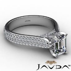 High Setting Petite Pave Set diamond Ring Platinum 950