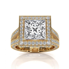  diamond Ring 18k Gold Yellow