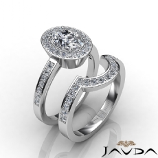 Famous Celebrity's Bridal Set diamond Ring 18k Gold White