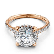  diamond Ring 18k Rose Gold